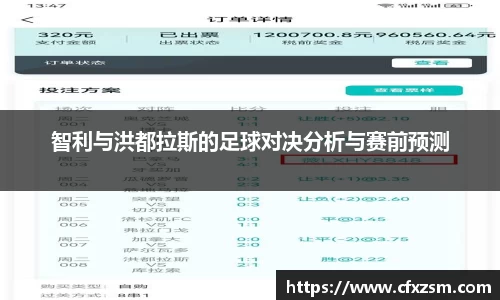 智利与洪都拉斯的足球对决分析与赛前预测
